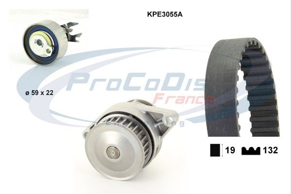 PROCODIS FRANCE Водяной насос + комплект зубчатого ремня KPE3055A